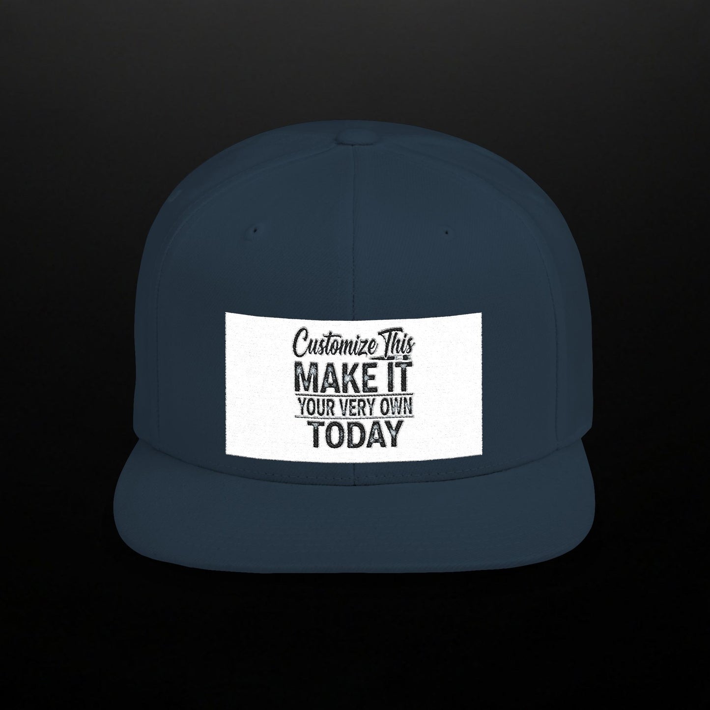 Customized Flat Bill Snapback