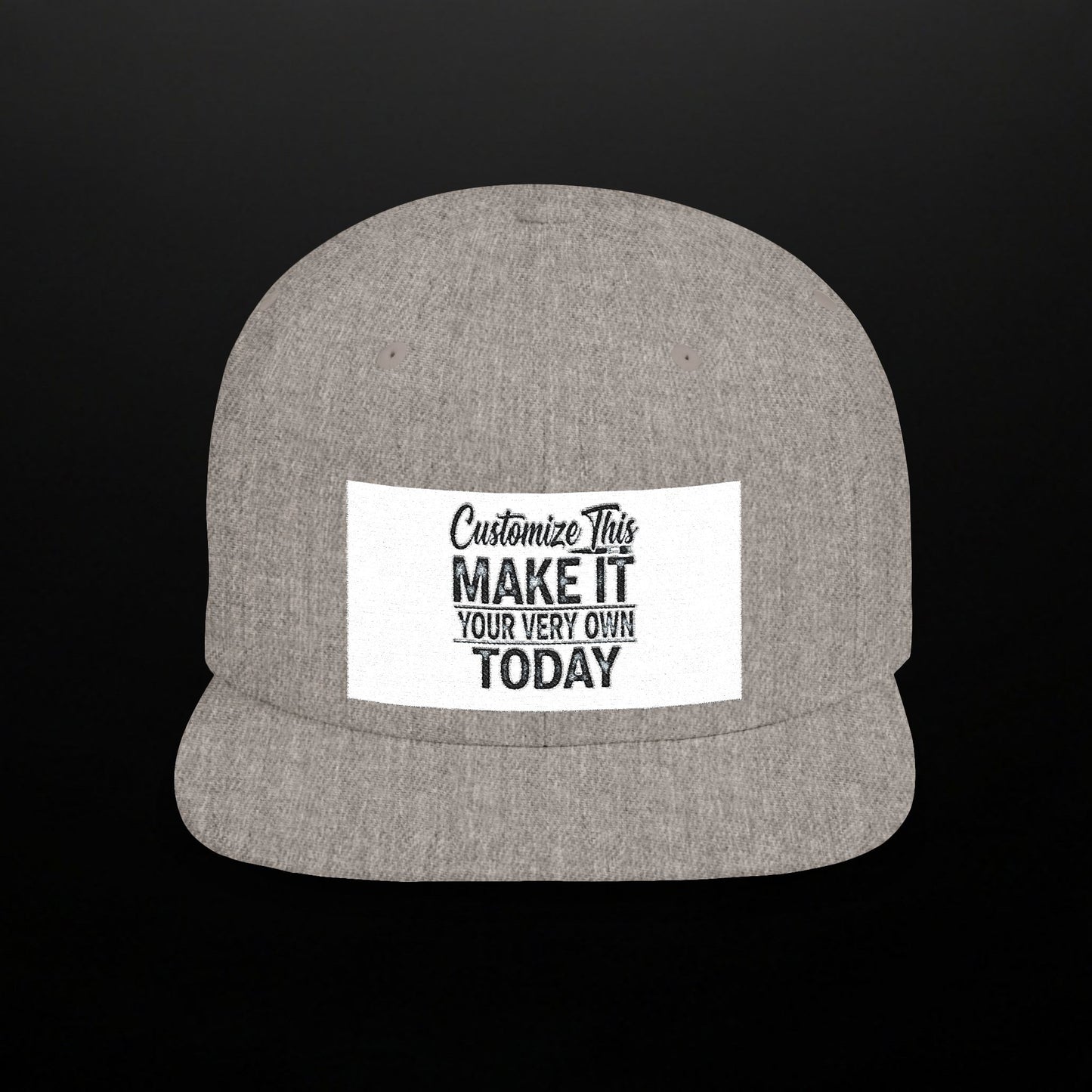 Customized Flat Bill Snapback