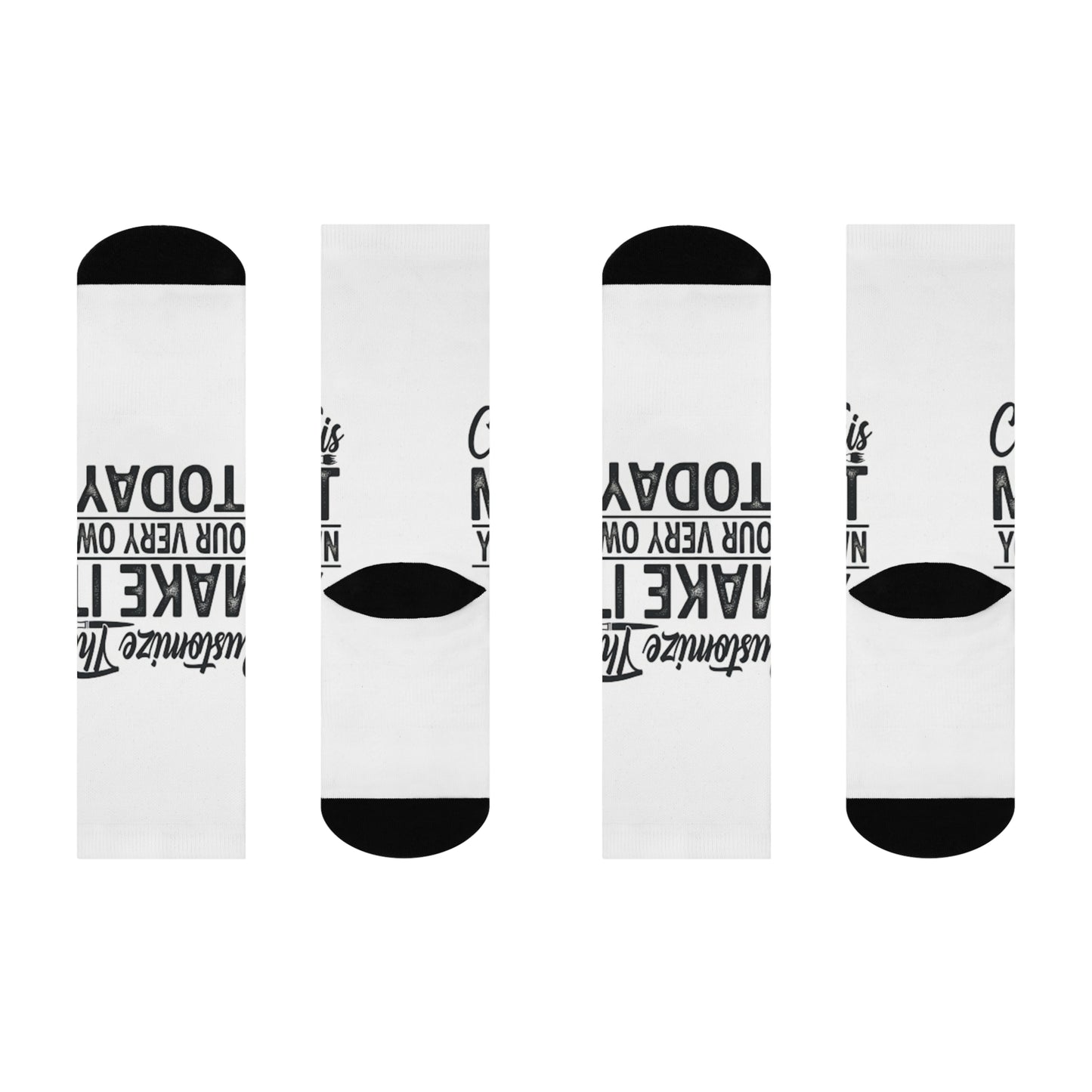 Custom Cushioned Crew Socks