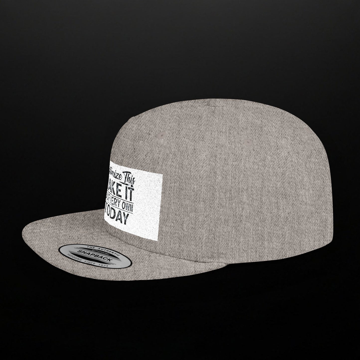 Customized Flat Bill Snapback