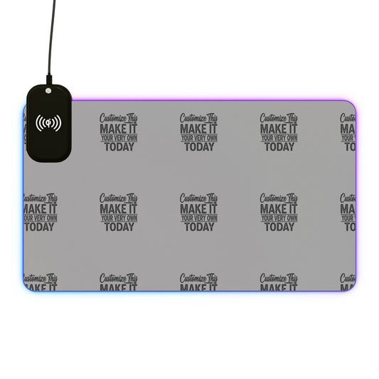 Customized LED Gaming Mouse Pad, Wireless Charging