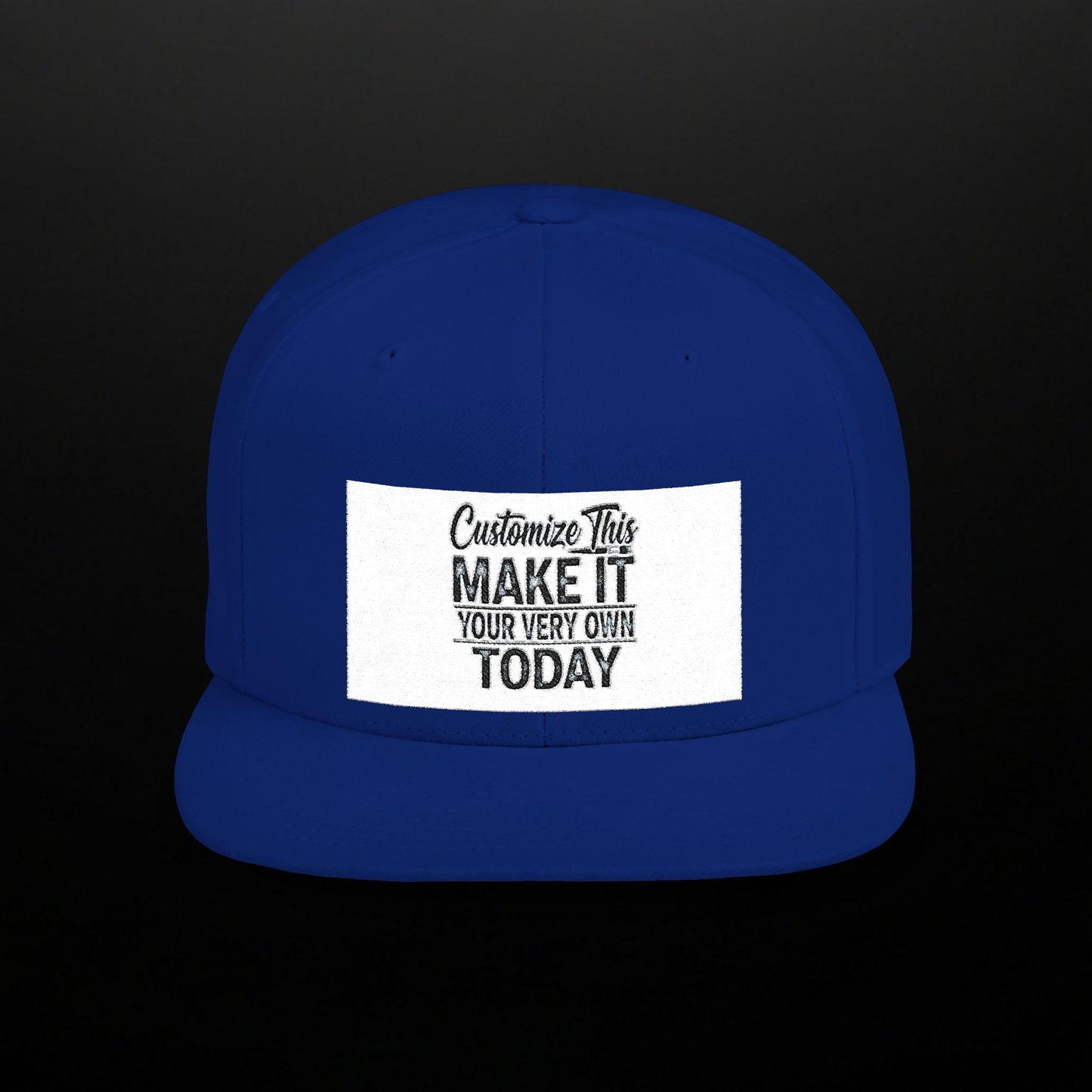 Customized Flat Bill Snapback