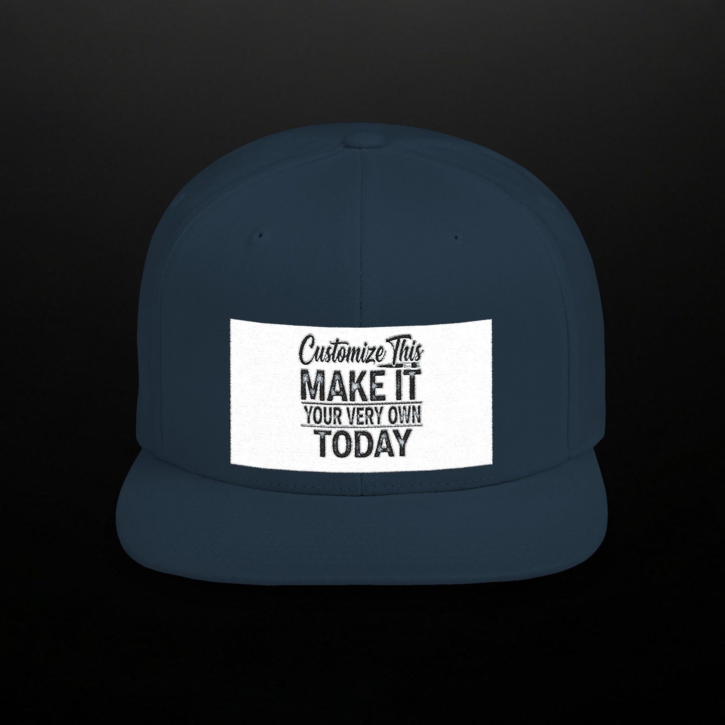 Customized Flat Bill Snapback