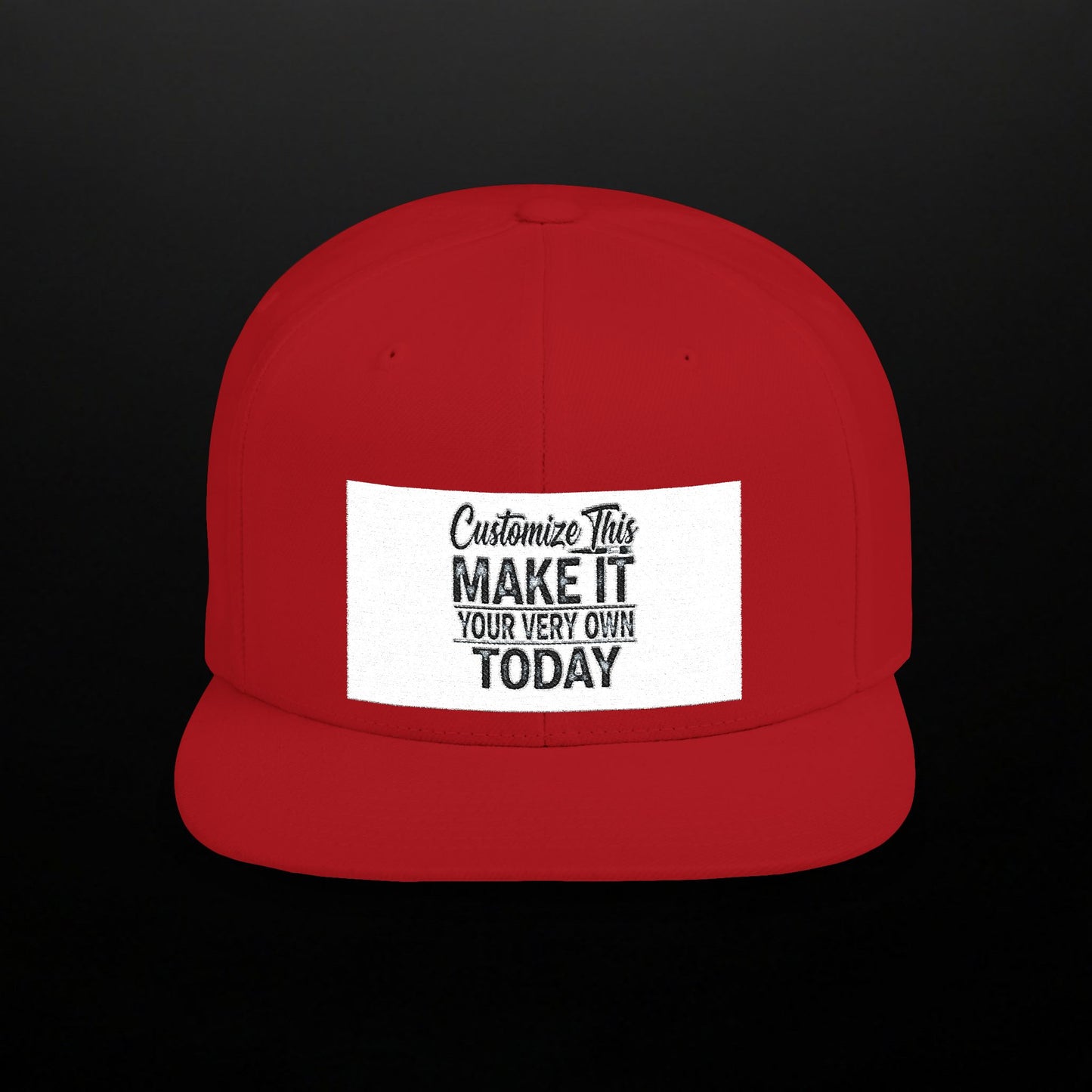 Customized Flat Bill Snapback