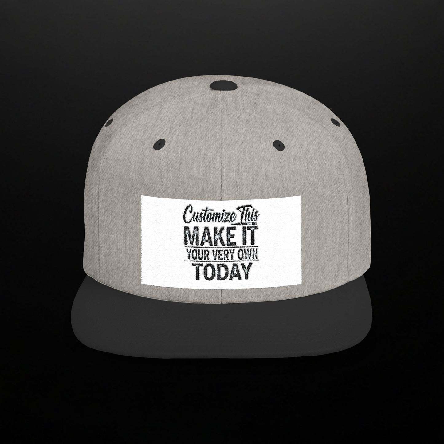 Customized Flat Bill Snapback