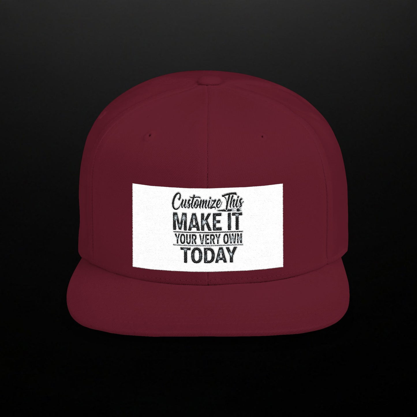 Customized Flat Bill Snapback
