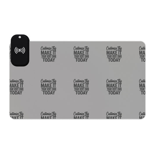 Customized LED Gaming Mouse Pad, Wireless Charging