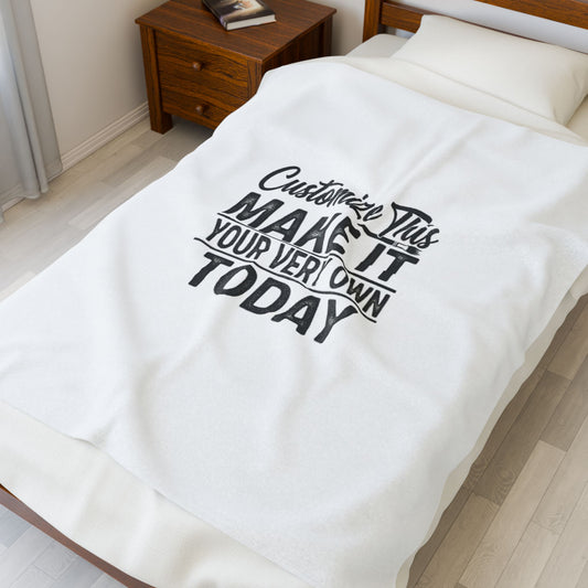 Customized Velveteen Plush Blanket