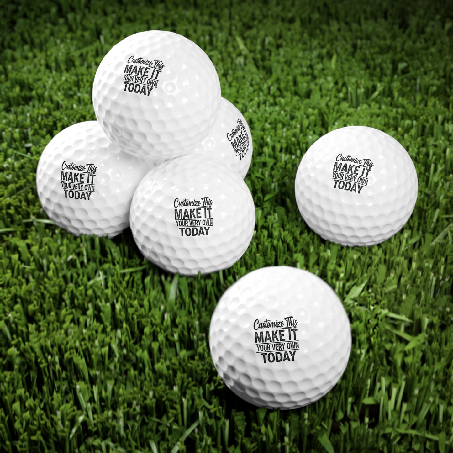 Personalized Golf Balls, 6pcs