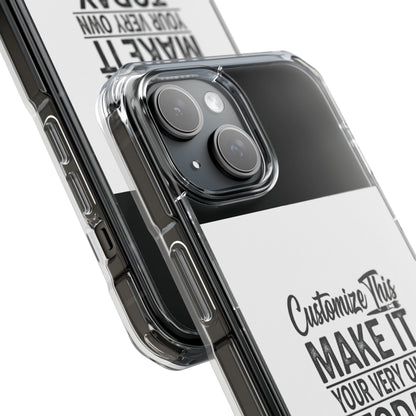 Customizable MagSafe Clear Impact Case for iPhone
