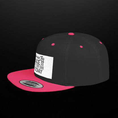 Customized Flat Bill Snapback