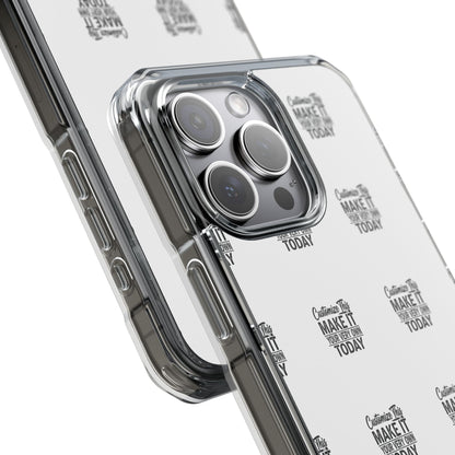 Customizable MagSafe Clear Impact Case for iPhone