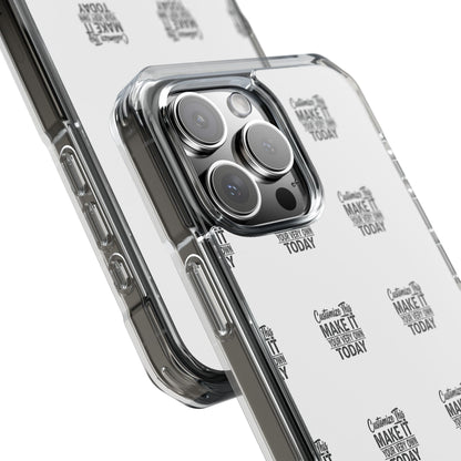 Customizable MagSafe Clear Impact Case for iPhone