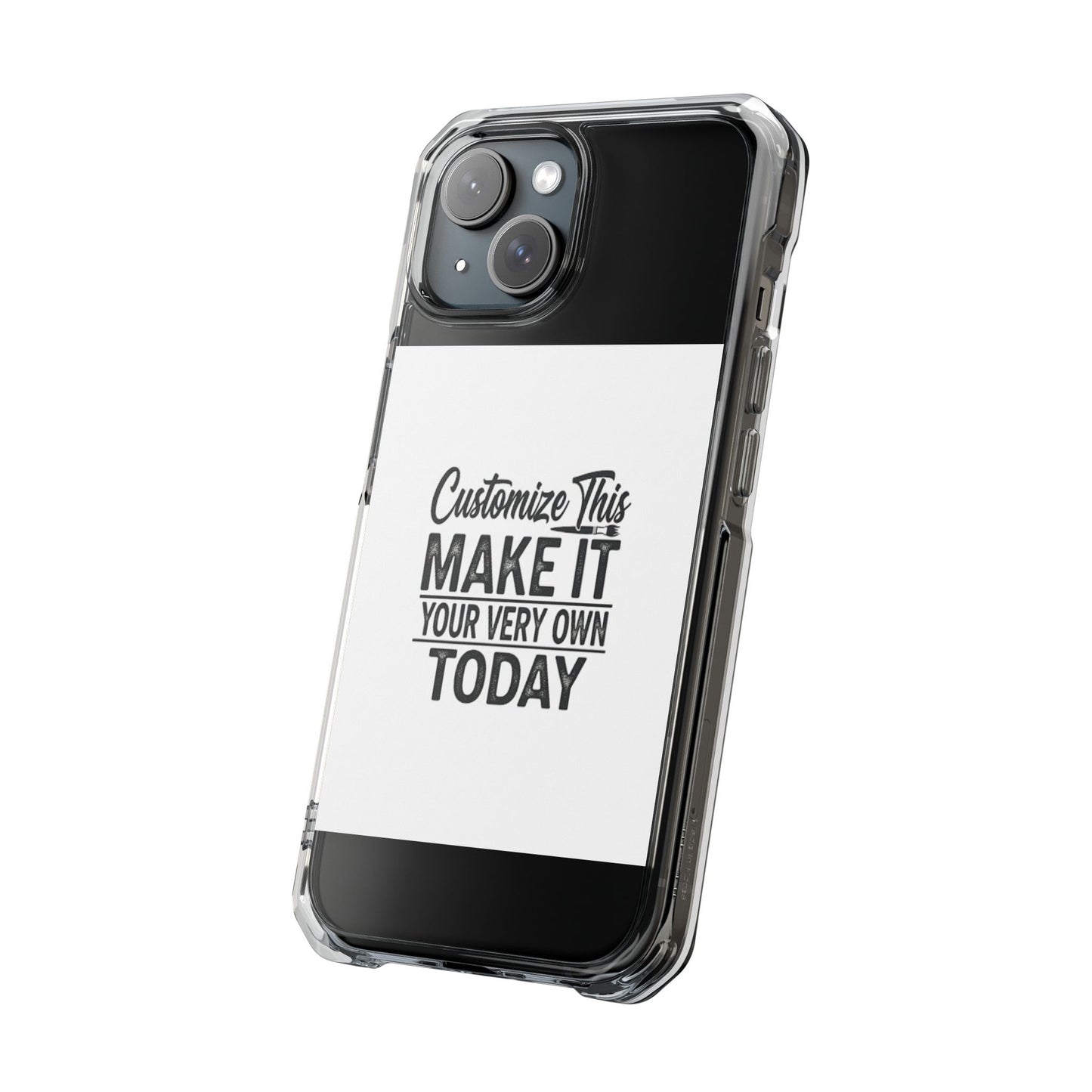 Customizable MagSafe Clear Impact Case for iPhone
