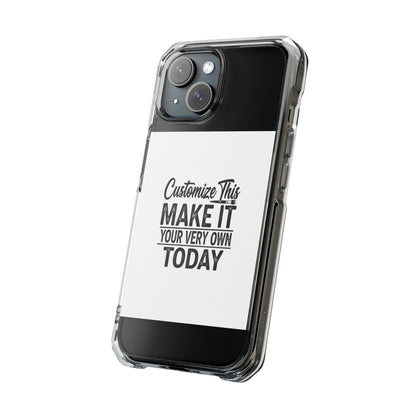 Customizable MagSafe Clear Impact Case for iPhone