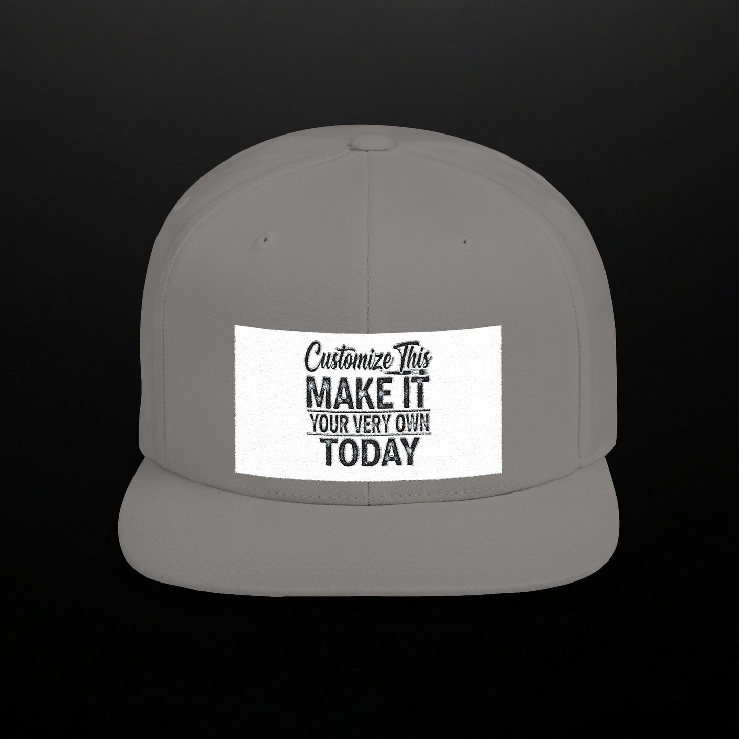 Customized Flat Bill Snapback