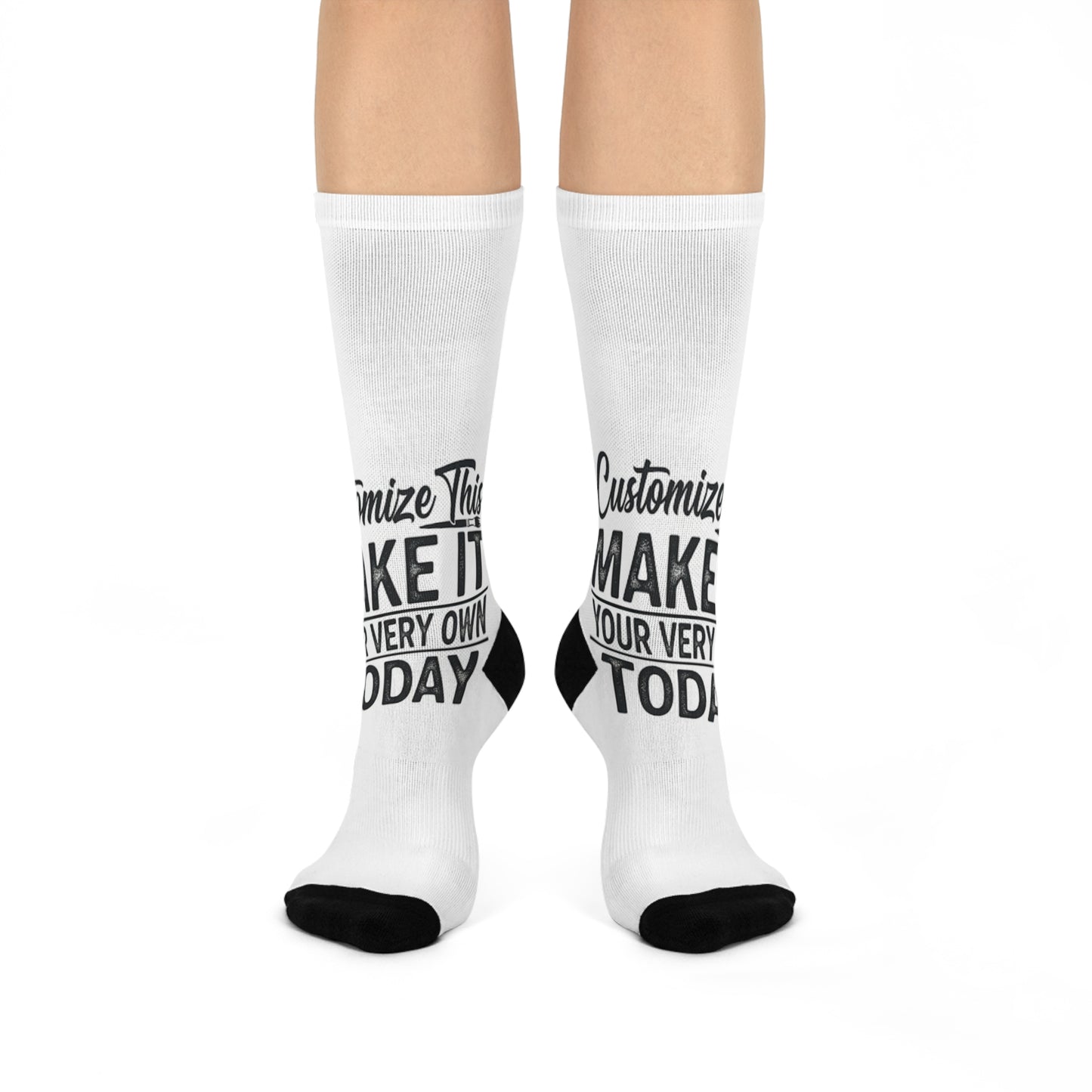 Custom Cushioned Crew Socks