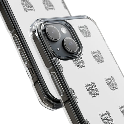 Customizable MagSafe Clear Impact Case for iPhone