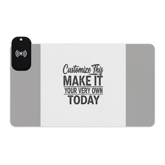Customized LED Gaming Mouse Pad, Wireless Charging