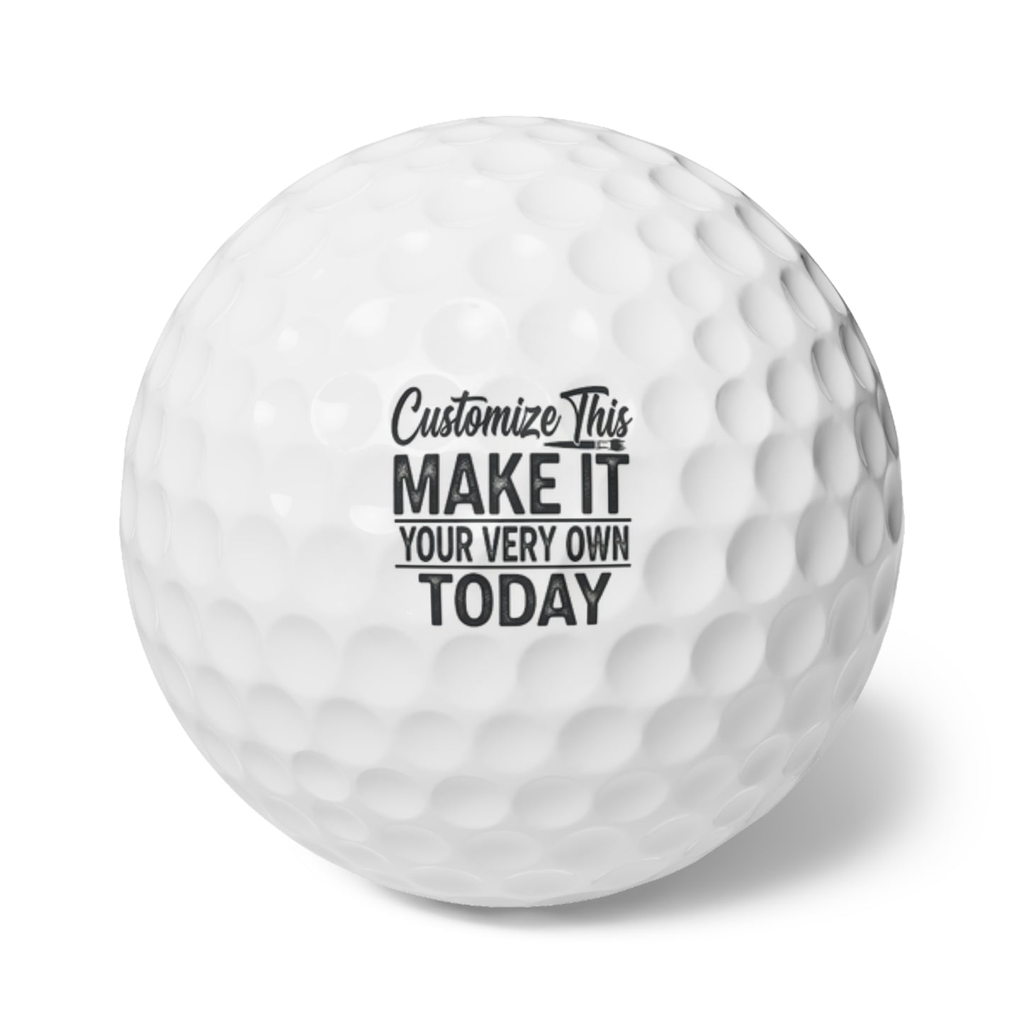 Personalized Golf Balls, 6pcs