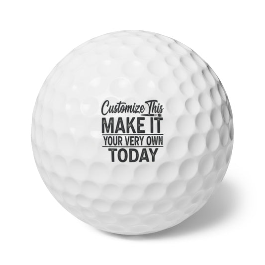 Personalized Golf Balls, 6pcs