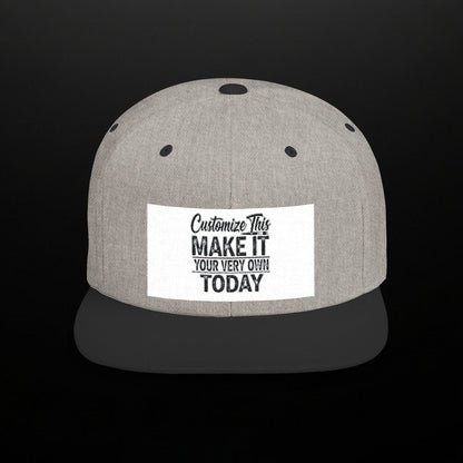 Customized Flat Bill Snapback