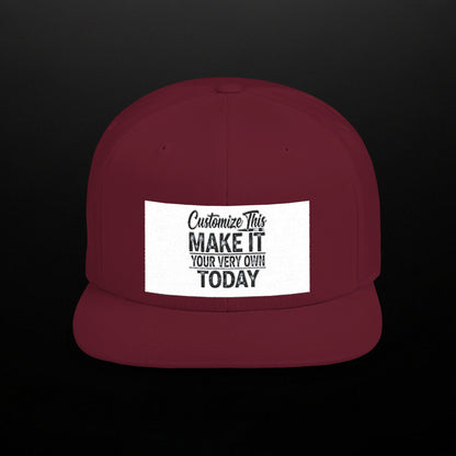 Customized Flat Bill Snapback