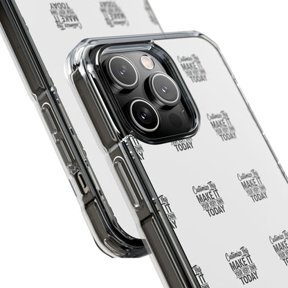 Customizable MagSafe Clear Impact Case for iPhone