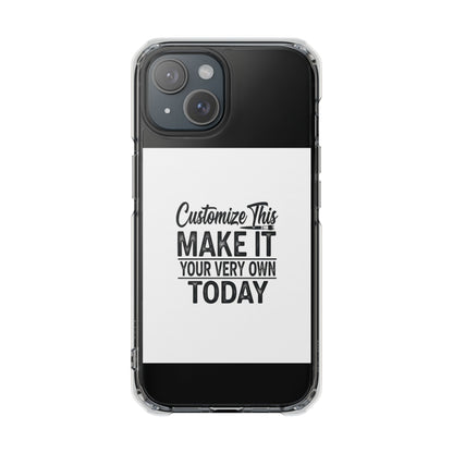 Customizable MagSafe Clear Impact Case for iPhone