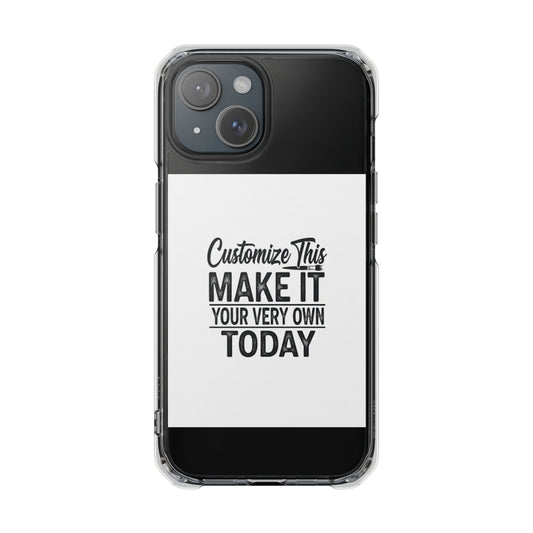 Customizable MagSafe Clear Impact Case for iPhone