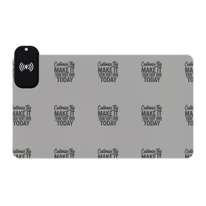 Customized LED Gaming Mouse Pad, Wireless Charging