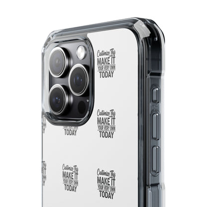 Customizable MagSafe Clear Impact Case for iPhone