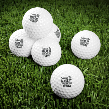 Personalized Golf Balls, 6pcs
