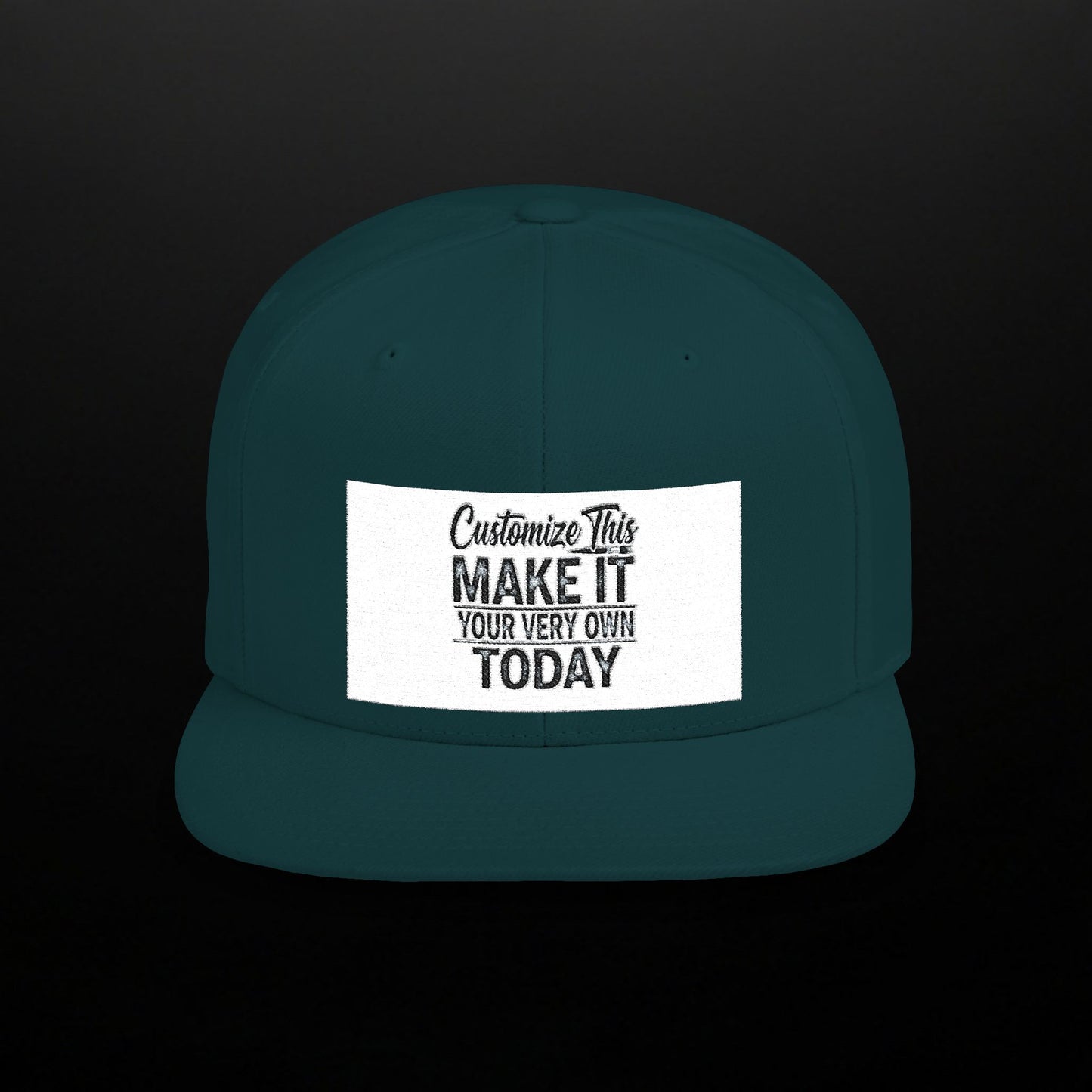 Customized Flat Bill Snapback