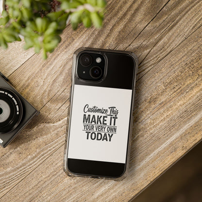 Customizable MagSafe Clear Impact Case for iPhone